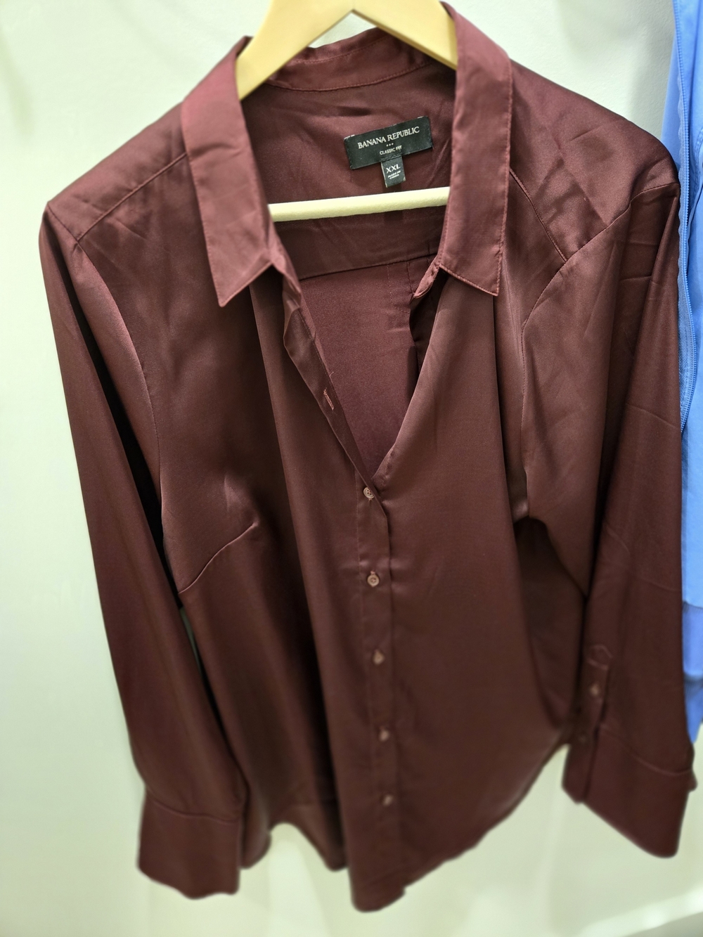 Banana Republic Men's Deep Maroon Dress Shirt